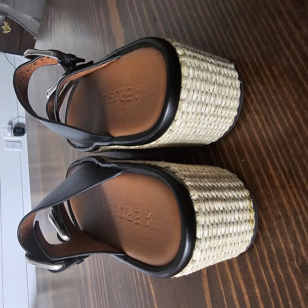 Aerosoles Black Sandals with Silver Buckles - Picture 5 of 5